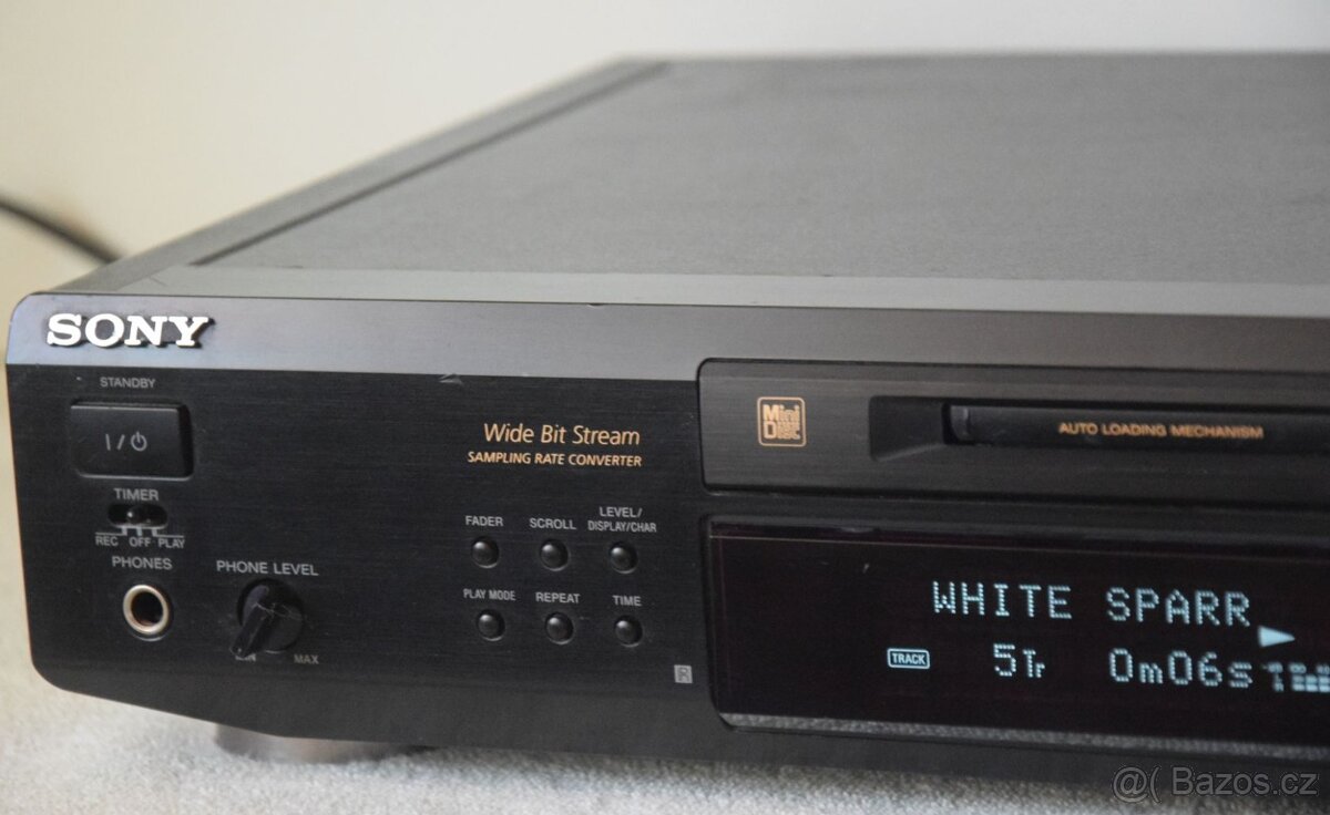 Minidisc deck SONY MDS-JE520 + 10x MD, manuál - 4