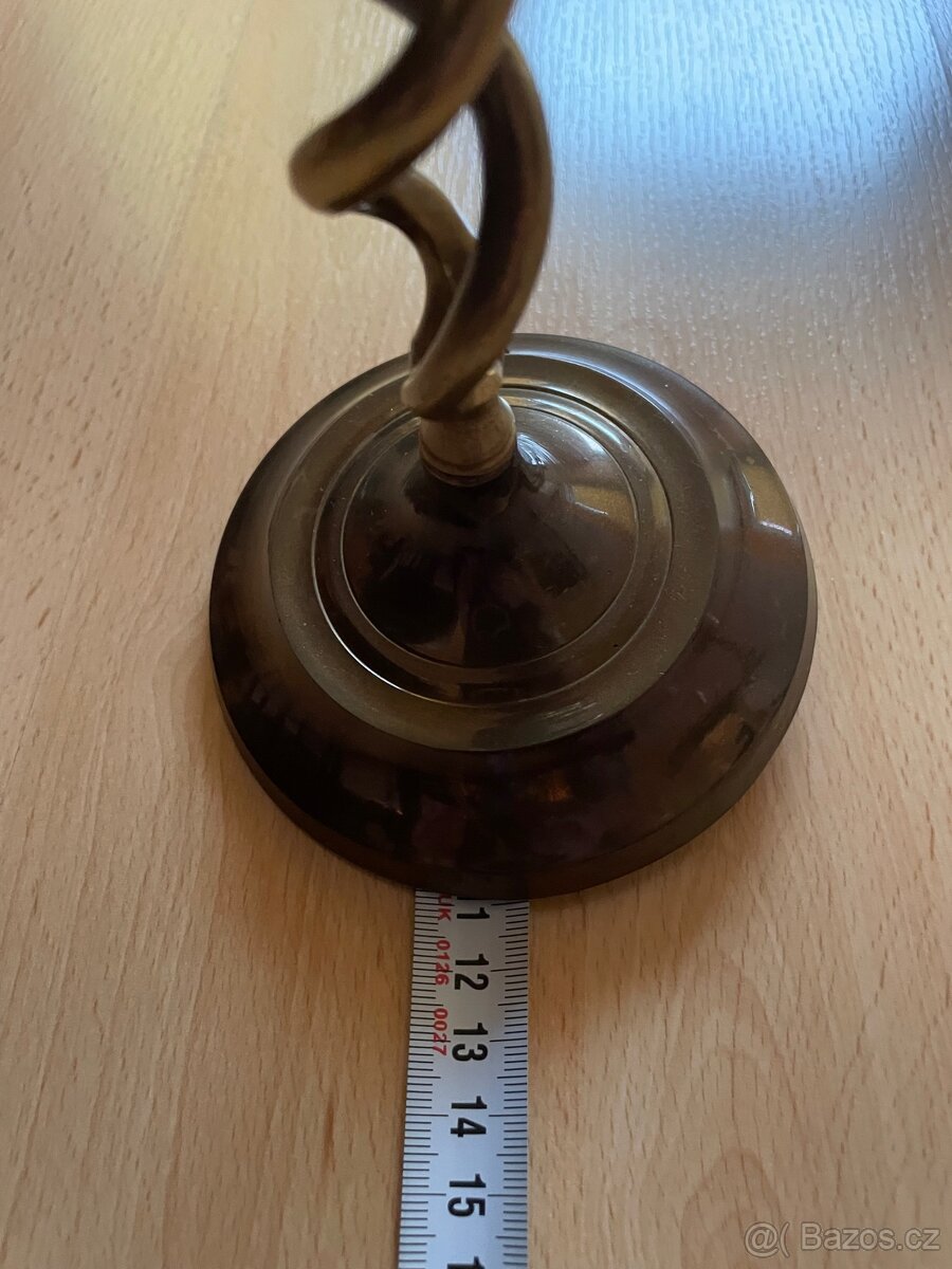 Kovový svícen 2 ks, rozebíratelný, výška 25 cm. - 4