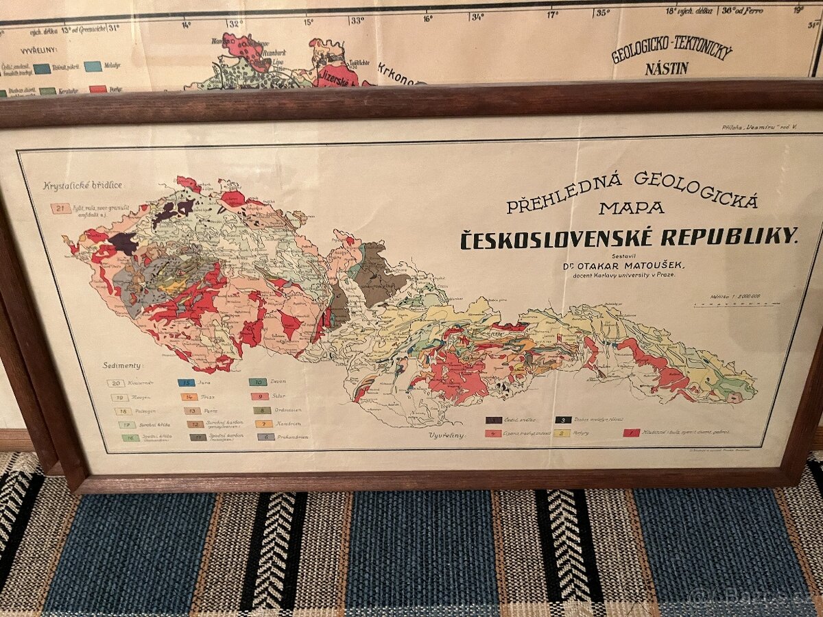 Staré mapy - zarámované - 4