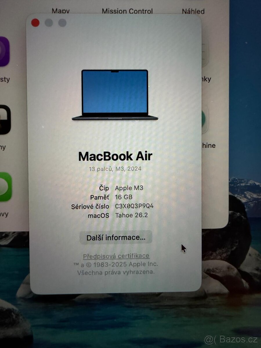 Apple MacBook Air 13" M3 16/512 GB, v záruce - 4