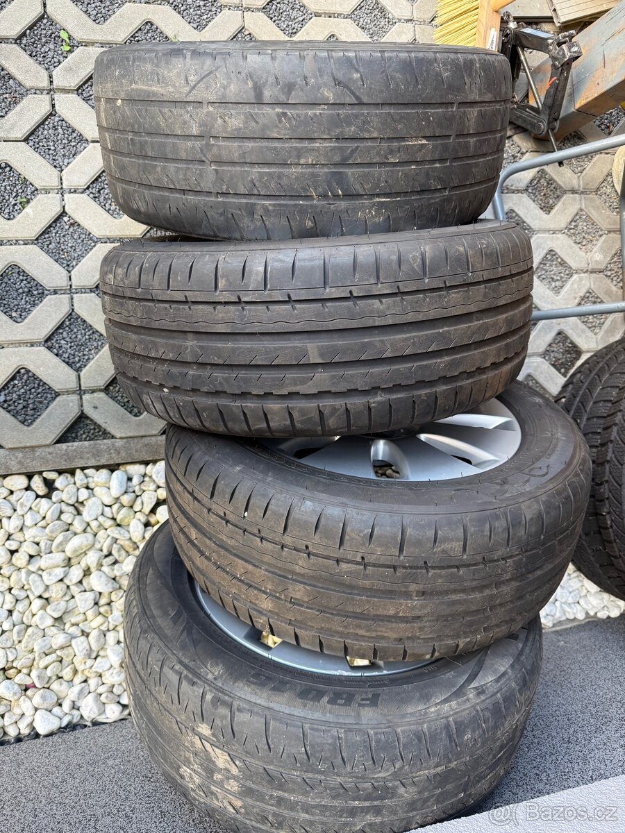 Alu kola Audi letní 4ks s pneu - 4