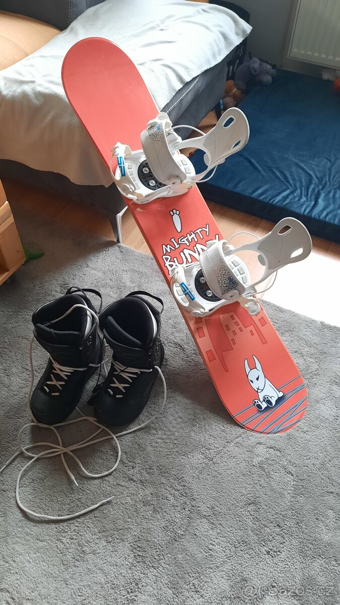 Dětský snowboard + boty - 4