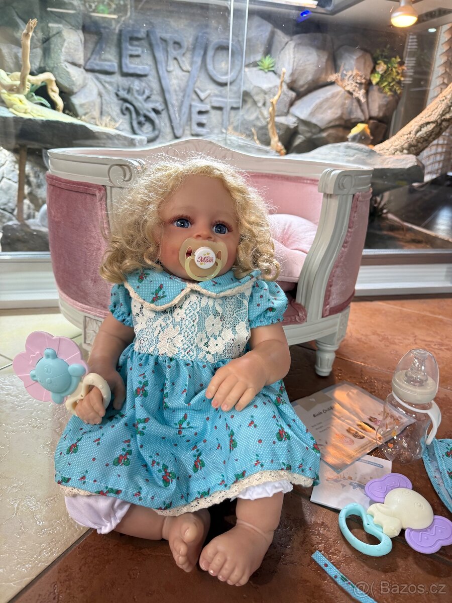 Realistická Reborm panenka s opravdovými vlásky - 4