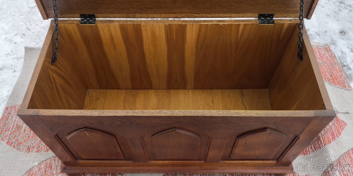 Rustikální masivní truhla - 4