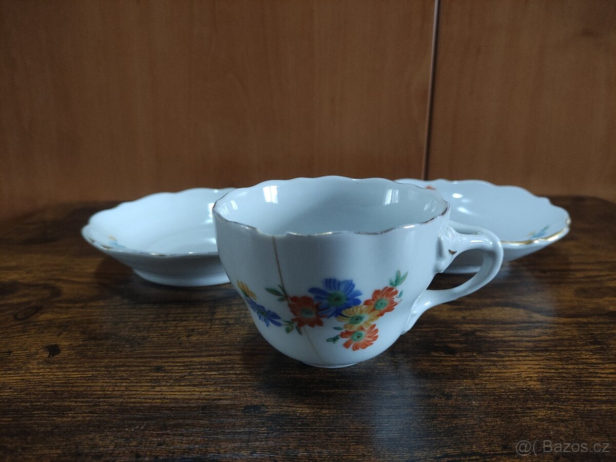 Starožitná porcelánová čajová sada - 4