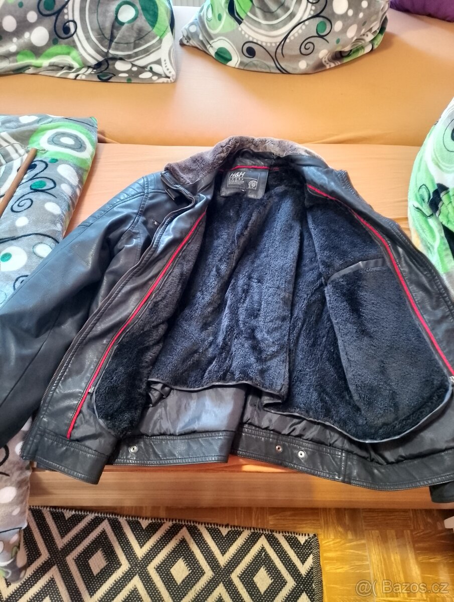 Kožená bunda nová jednou na sobě - 4