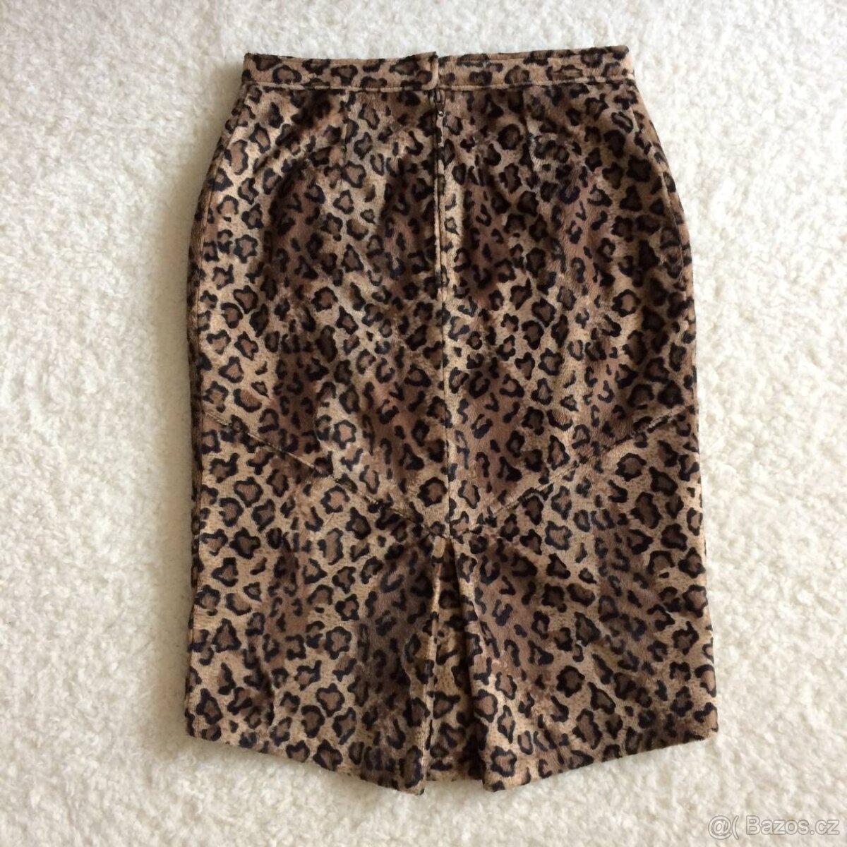 Dámská teplá leopardí sukně vel. 36/S - 4