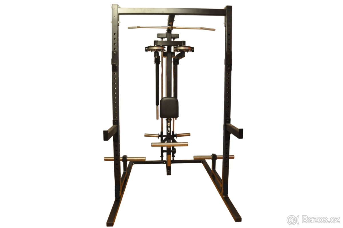 Dřepovací stojan s kladkou+peckdeck/deltdeck - 4