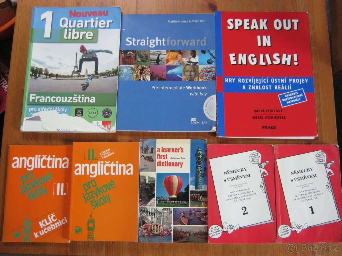 Použité učebnice - angličtina, němčina, francouzština - 4