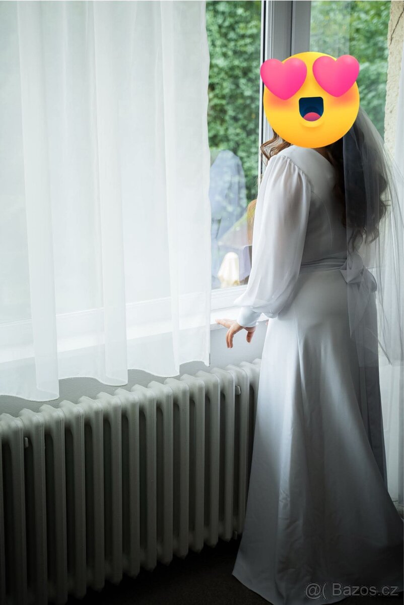 Prodám krásné svatební šaty. - 4