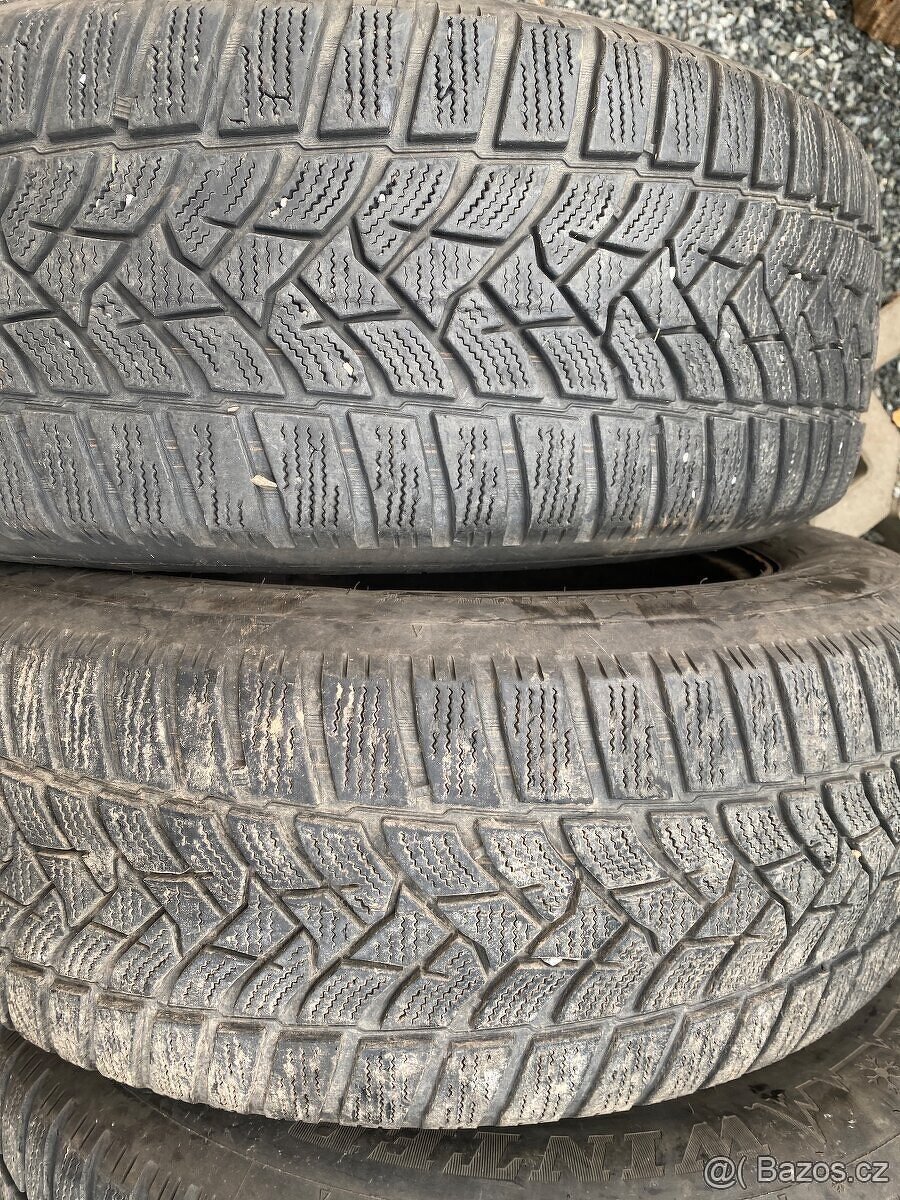 Plechové disky 16” 5x108 Ford a zimní pneu 215/60/R16 - 4