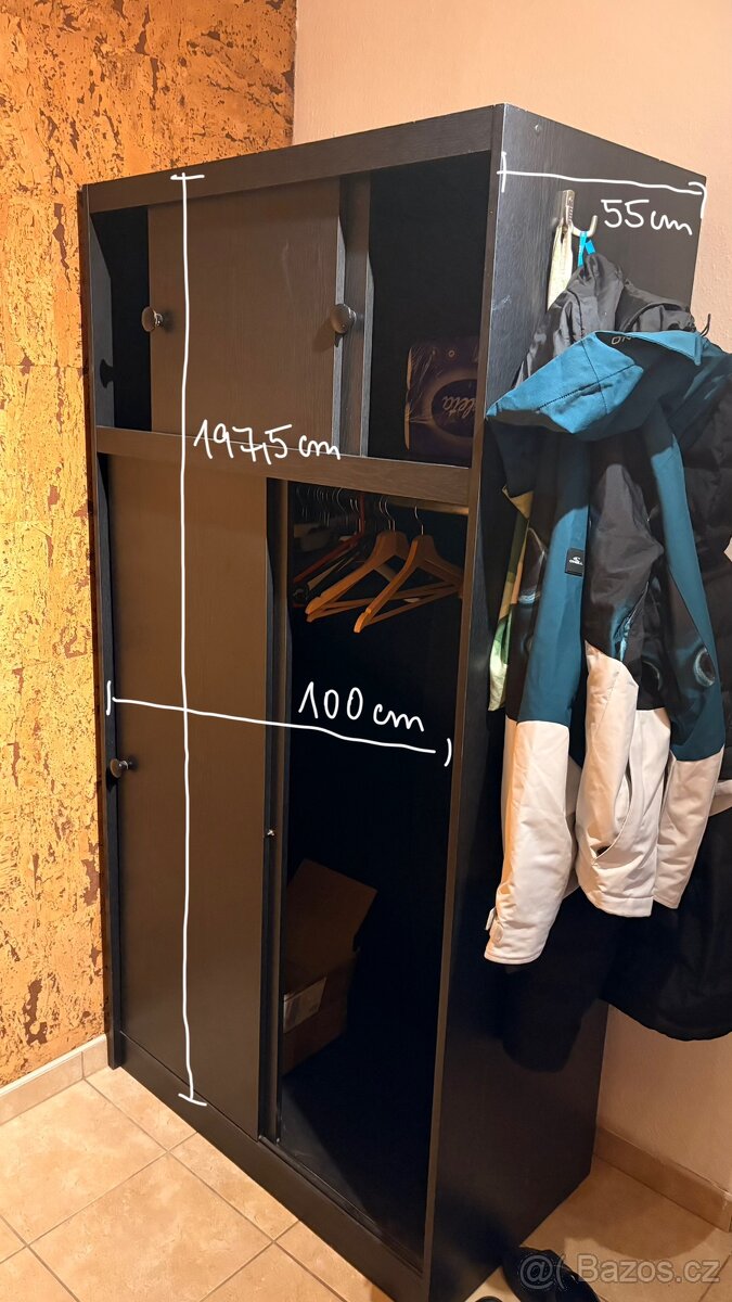 Šatní skříně, 2x - 4