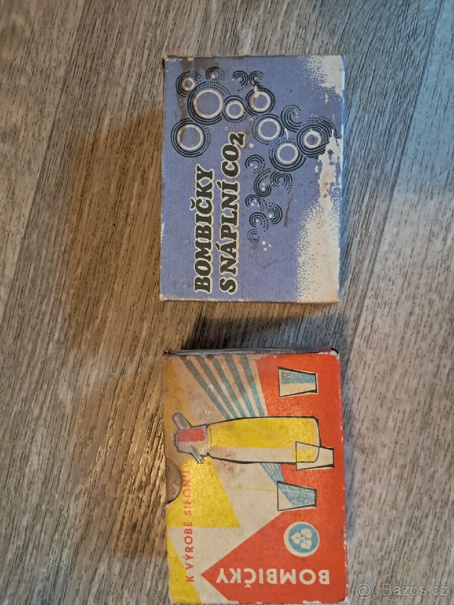 Retro sifonova lahev + bombičky - 4