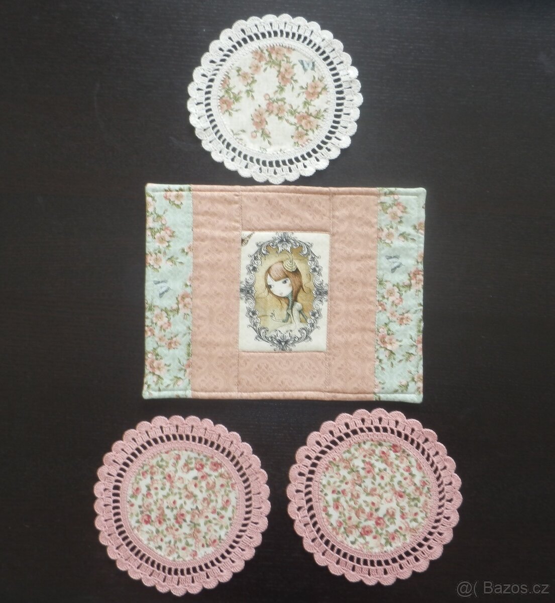 ubrusy, dečky, podkafíčka - ruční práce nové - 4