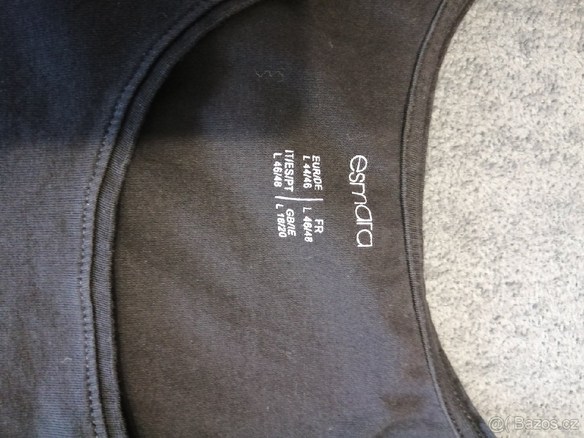 Těhotenské tílko 2 kusy šedé a černé - 4