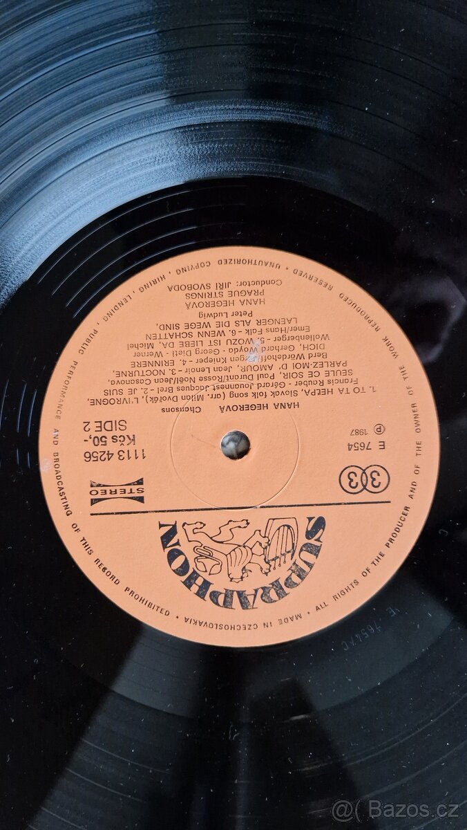 LP vinyl - Hana Hegerová - Chansons - 1987 - 4