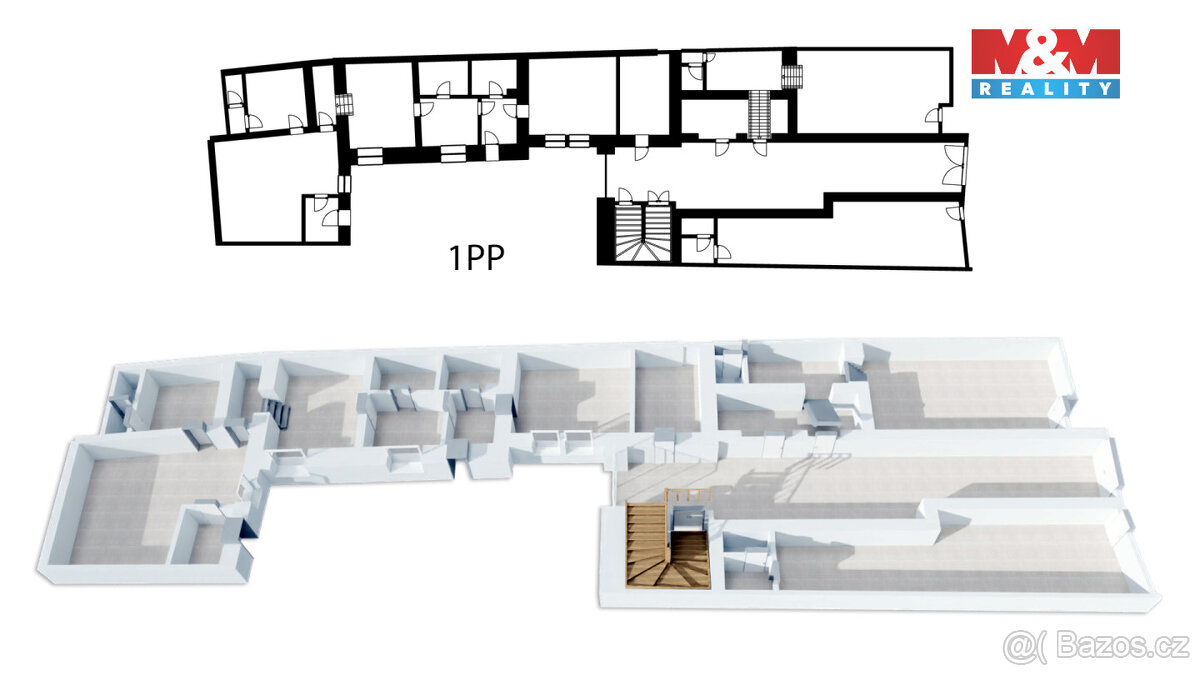 Prodej nájemního domu, 1160 m², Šumperk, ul. nám. Míru - 4