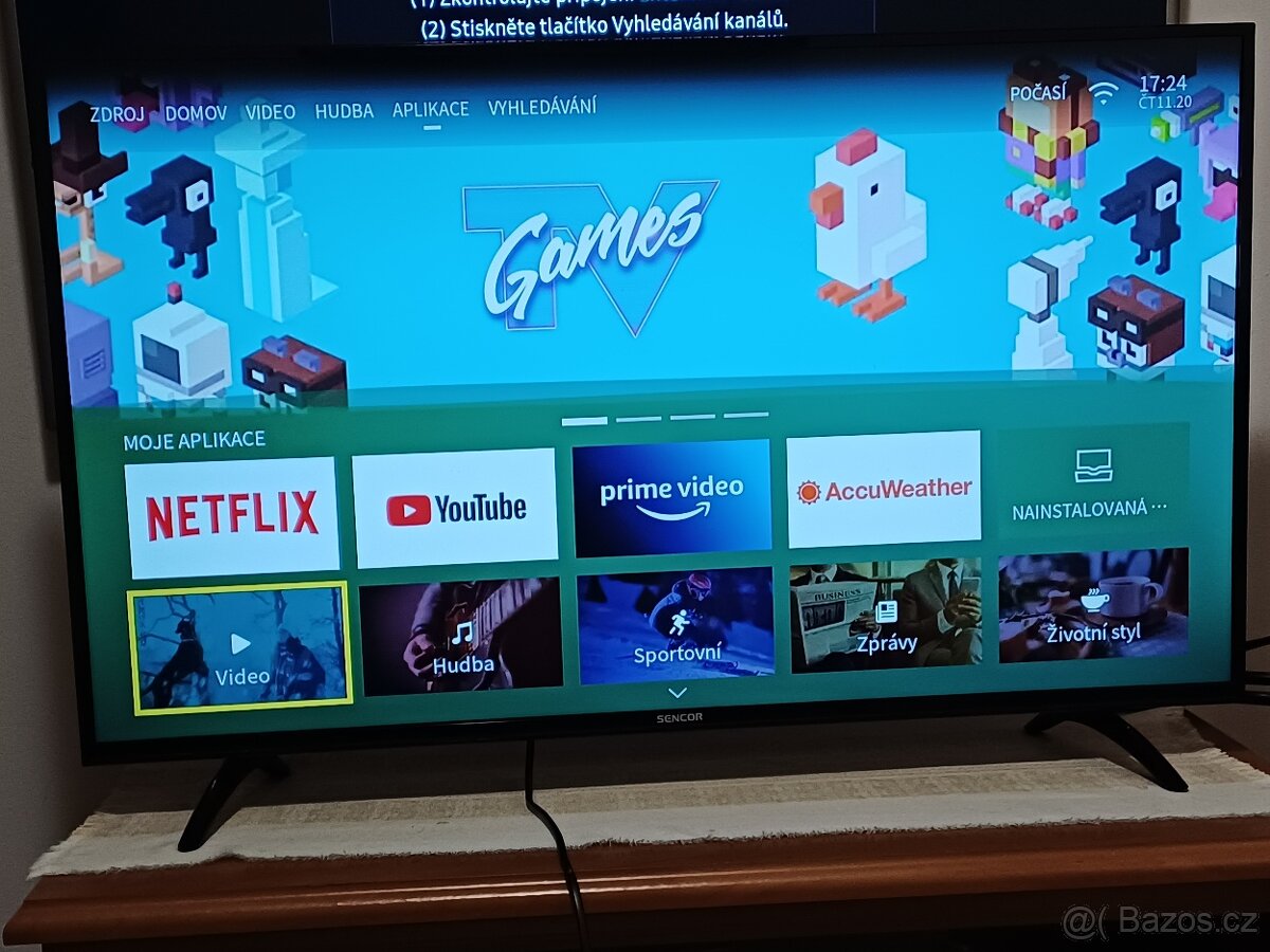 108cm, Smart TV 43" Sencor SLE 43FS602TCS-Wi-Fi, dvbt2 - 4