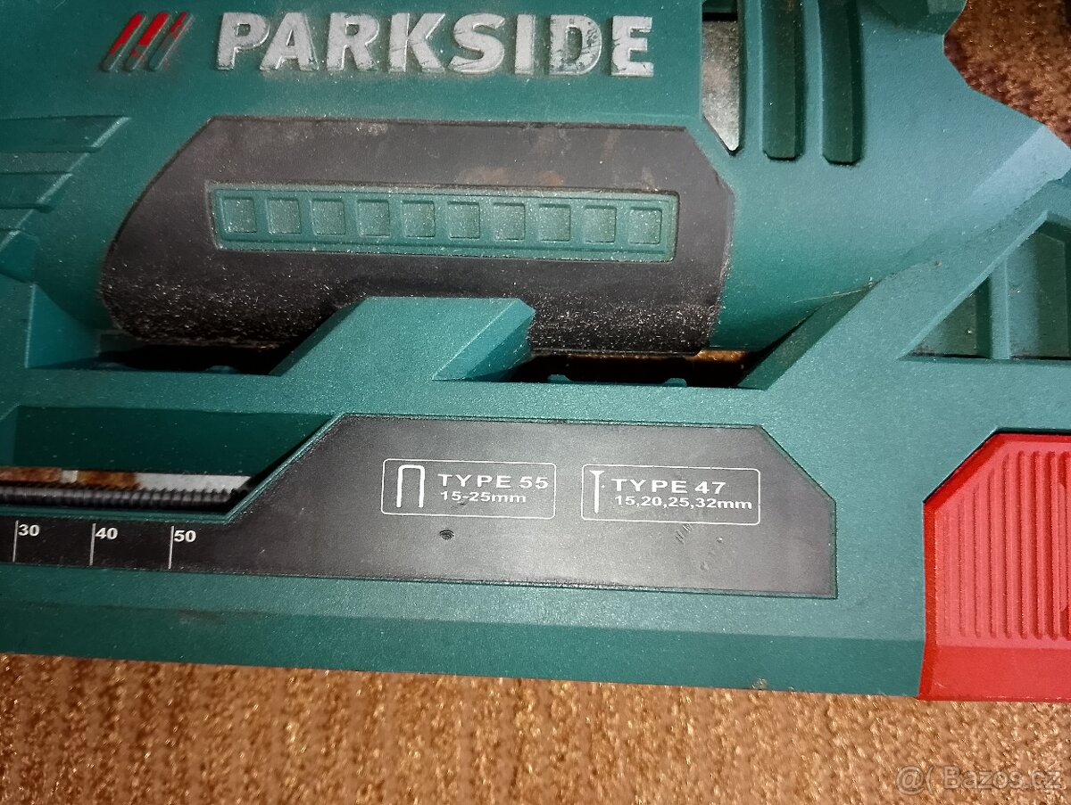 Aku sponkovačka, hřebíkovačka Parkside 20V - 4