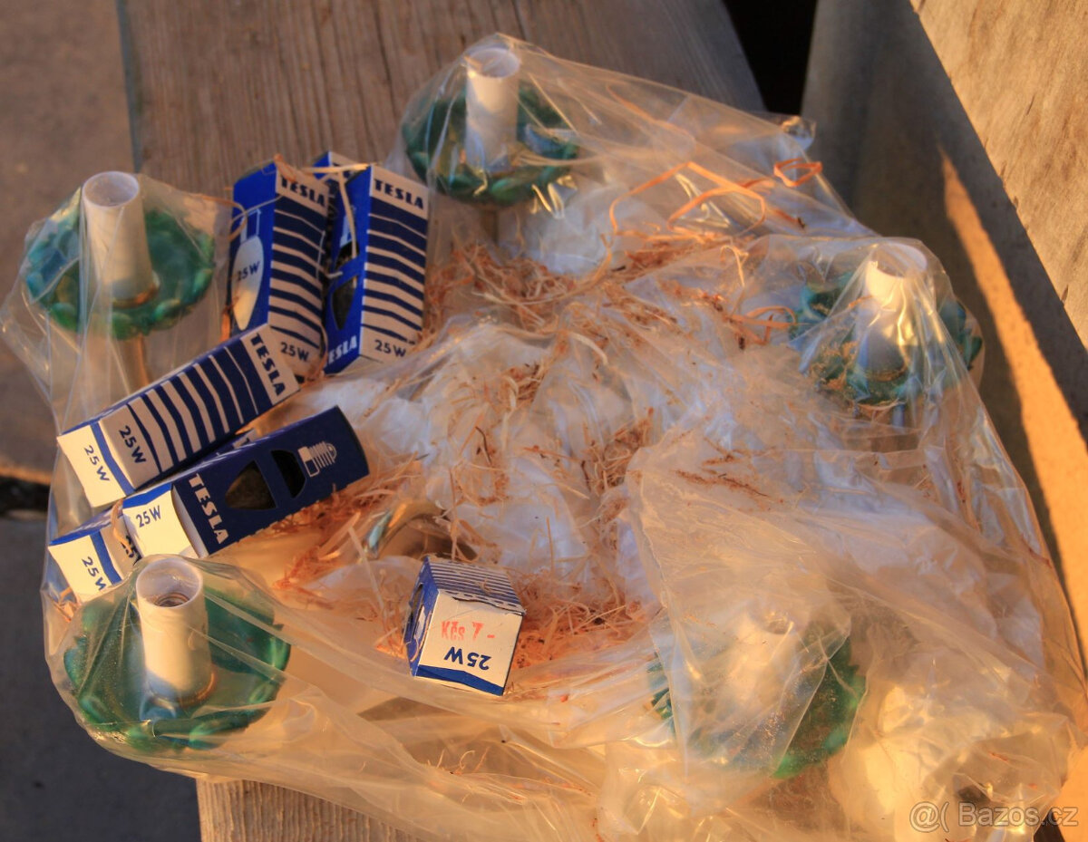 Lustr - retro - český výrobce Jablonecké sklárny - 4