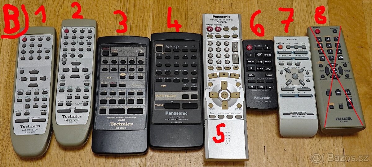 Ovladače SONY/ TECHNICS/ PANASONIC/ SHARP/ a další - 4