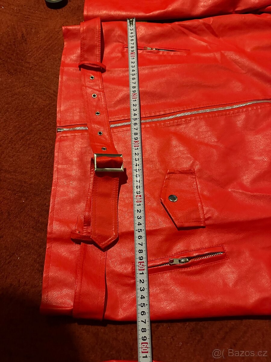 Bunda kozena cervena top stav - 4