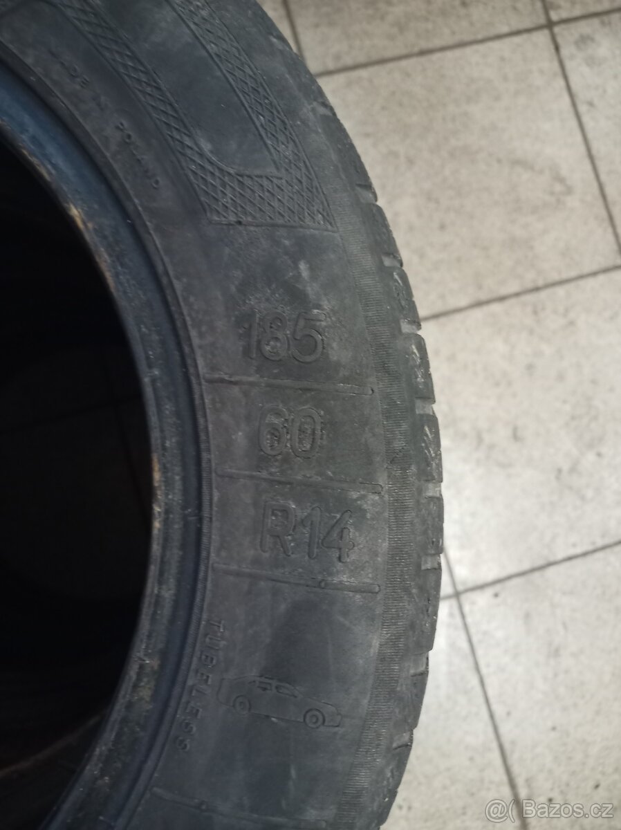 Prodám letní pneu 185/60 R 14 Kléber a Matador - 4