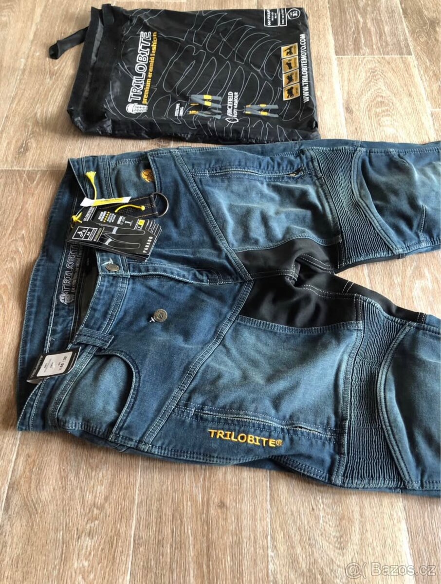 Moto džíny Trilobite W40 L32 . Jen vyzkoušené ‼️ - 4