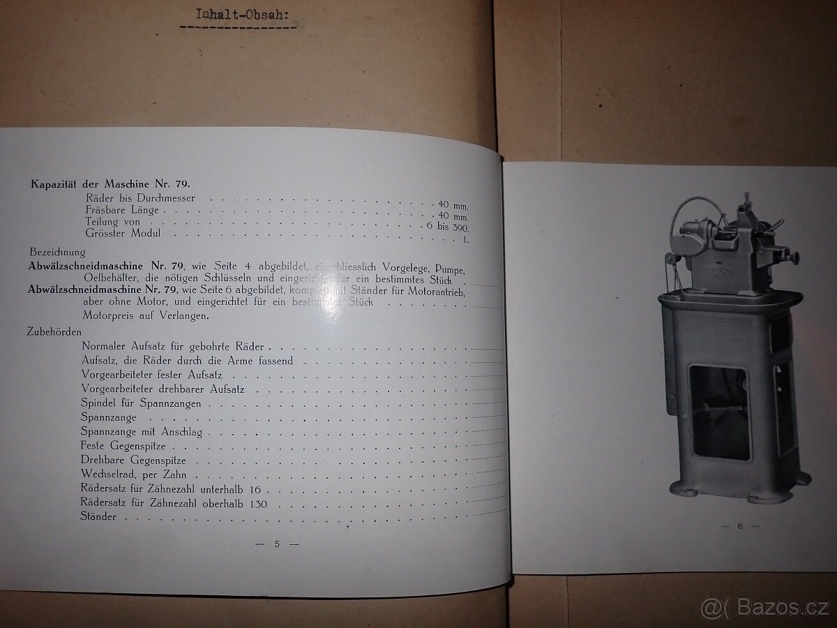 Odvalovací frézka na ozubení MIKRON 79 - 4