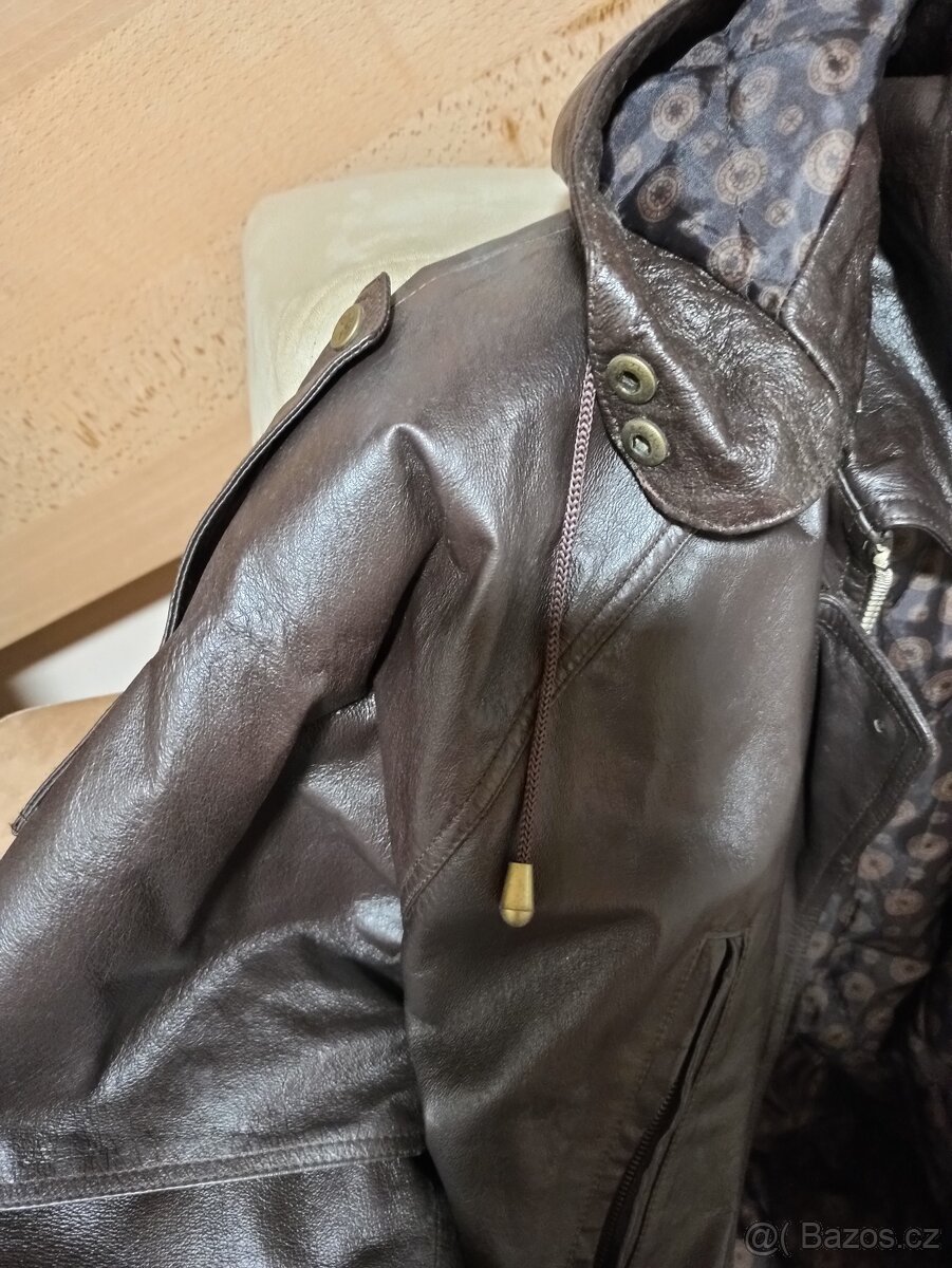 Bunda pánská kožená OXYGEN, vel.L - 4