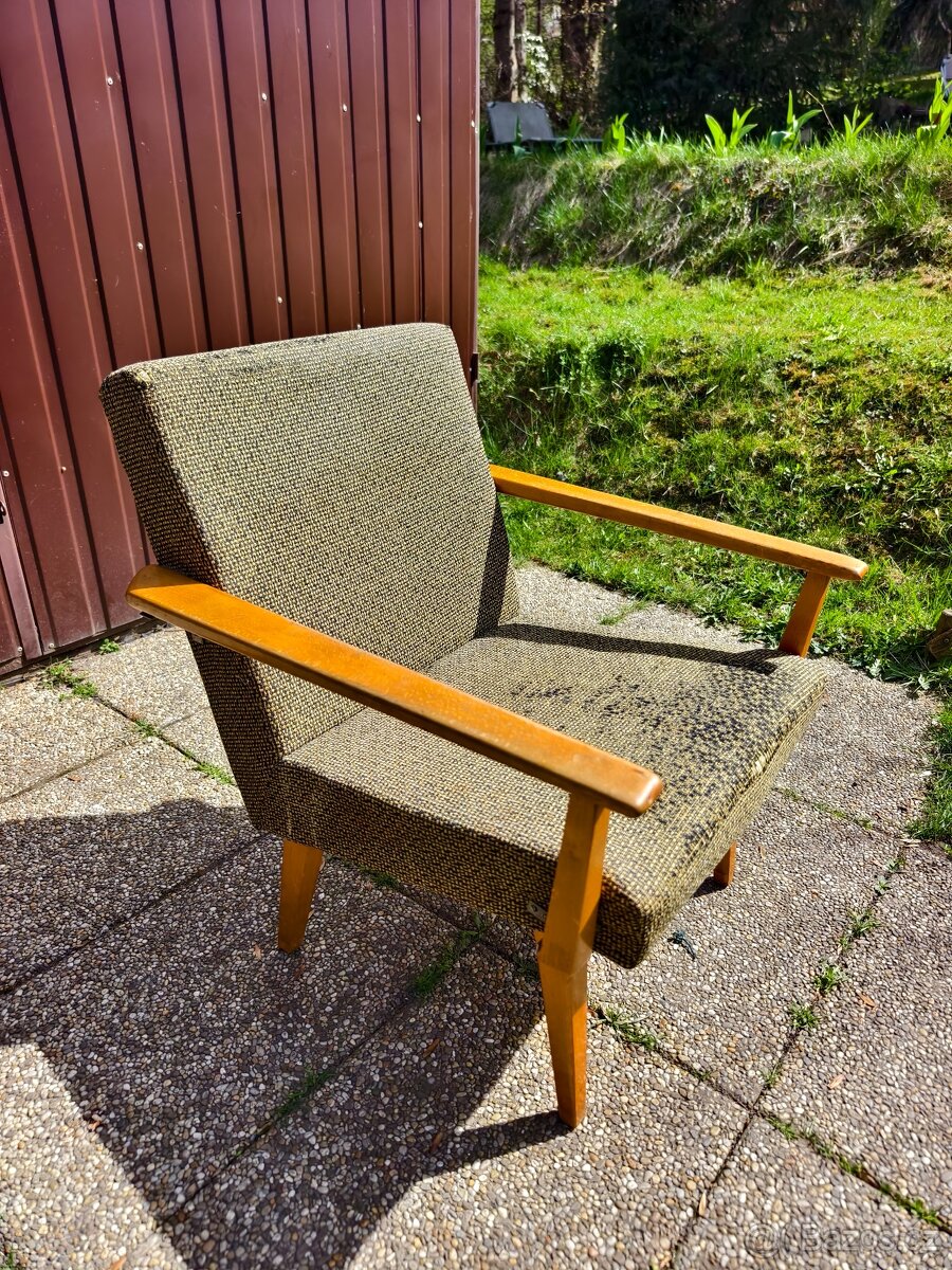 Retro křeslo k renovaci Brusel - 4