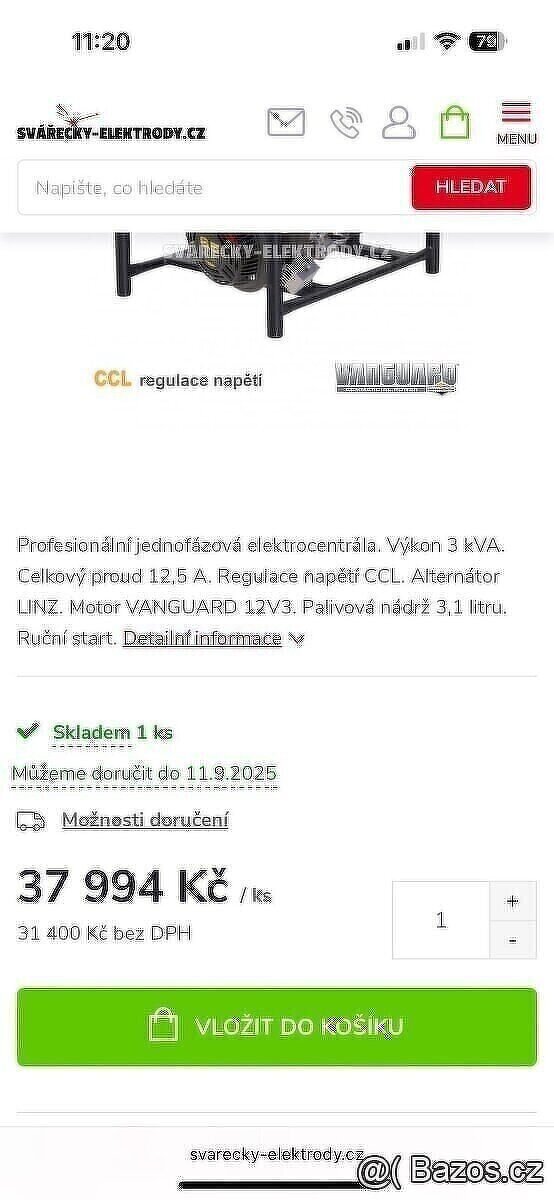 Elektrocentrála MEDVED Arctos 3000 - 4