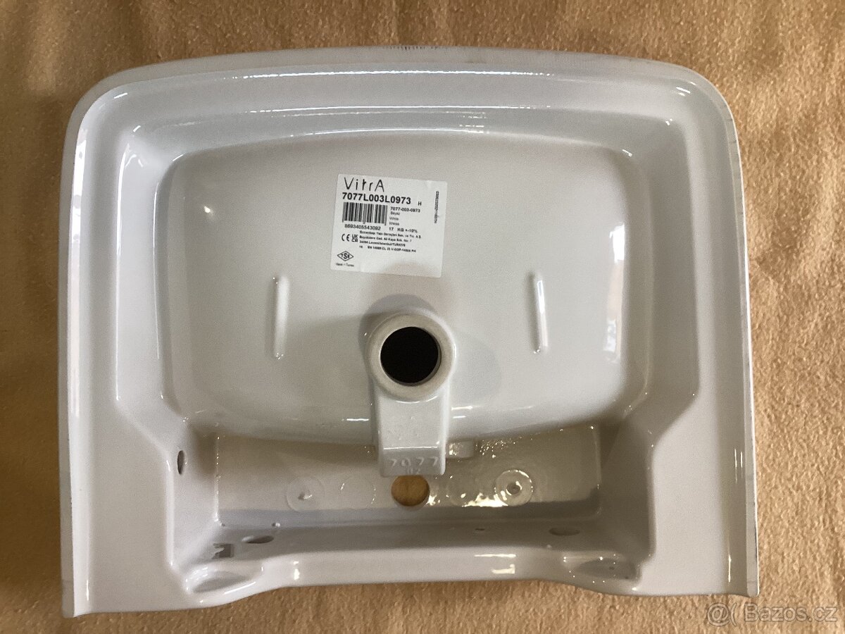Nové umyvadlo Vitra 60x40 cm na desku i stěnu - 4