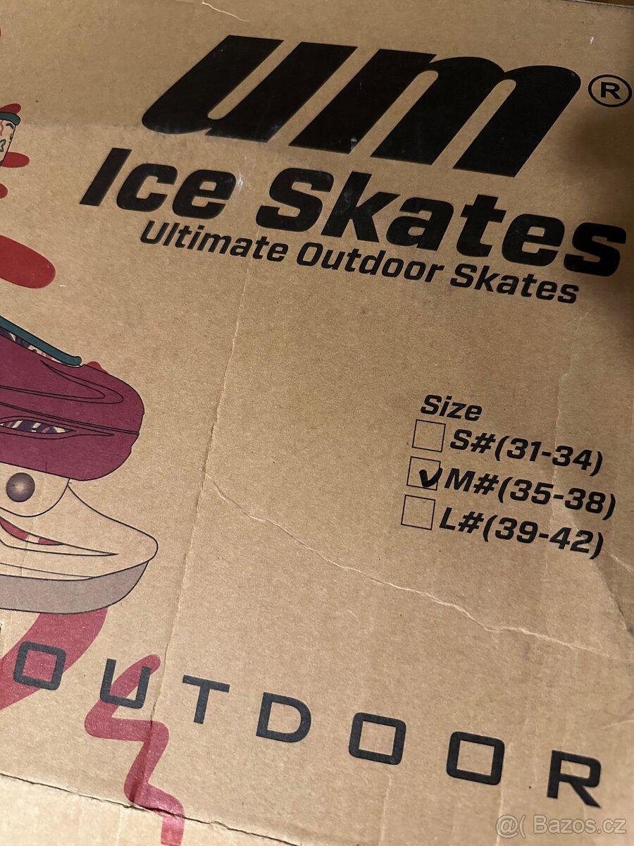 Dívčí brusle na led, nastavitelné, vel. 35-38 - 4