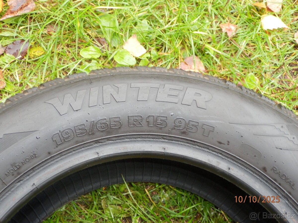 2xZimní gumy WINTER 195/65 R15 2x 5,5MM - 4
