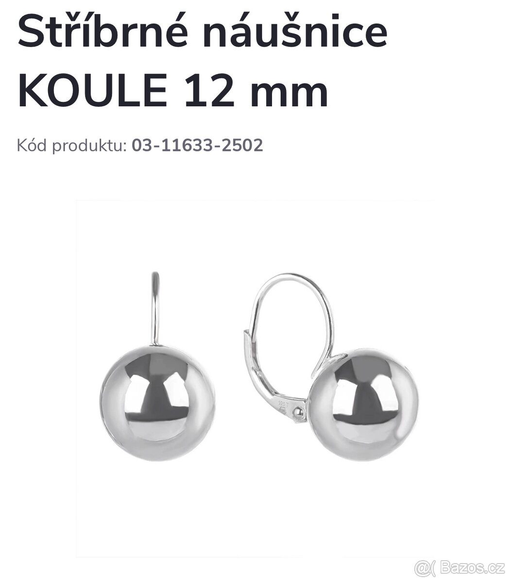 NOVÉ Stříbrné náušnice - 4