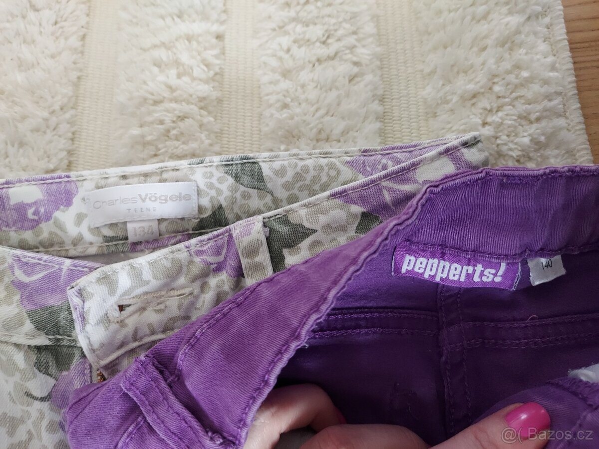 Dívčí kalhoty 134/140 6ks - 4