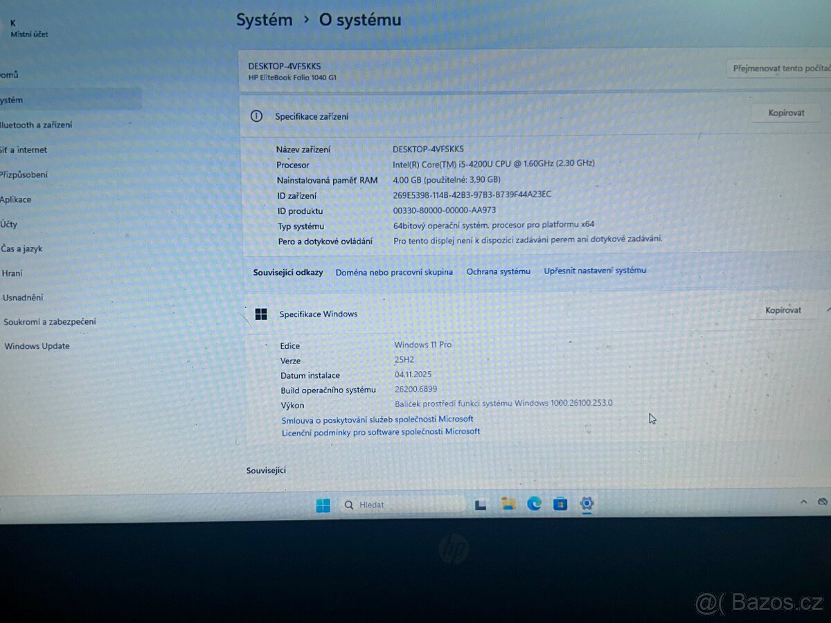 HP EliteBook Folio 1040 G1 – i5-4200U/ 4GB RAM / 180GB SSD - 4