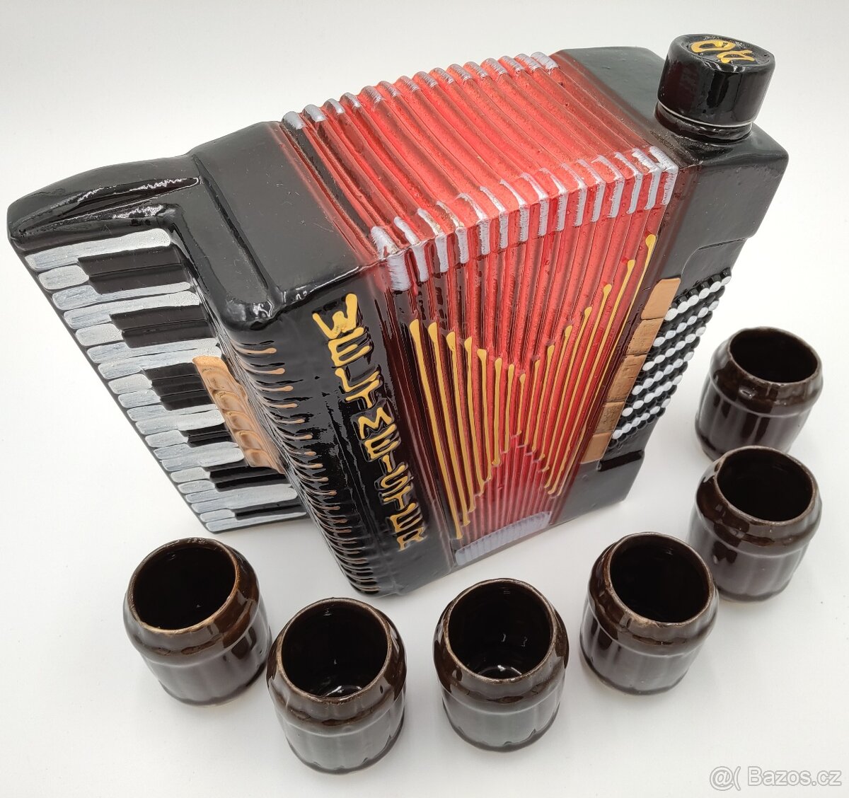 Krásná dárková Keramická harmonika na nápoje 2,7 litru, 20cm - 4