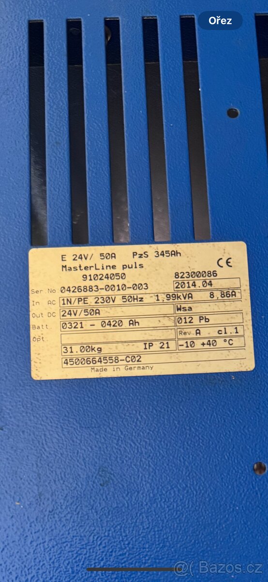 Nabíječka na vzv 24V - 4