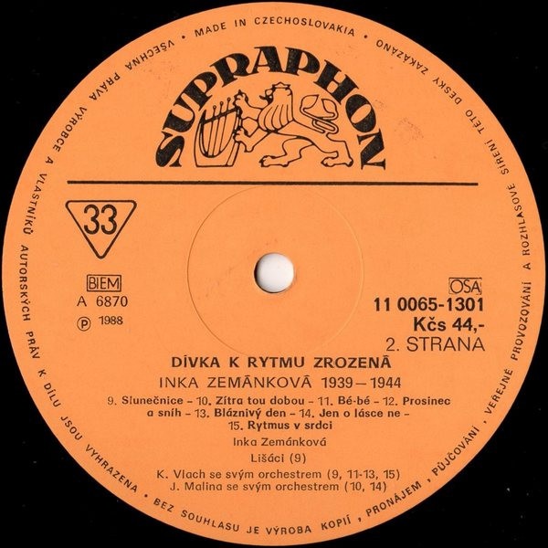 Inka Zemánková – Dívka K Rytmu Zrozená (1939▪1944) (LP) - 4