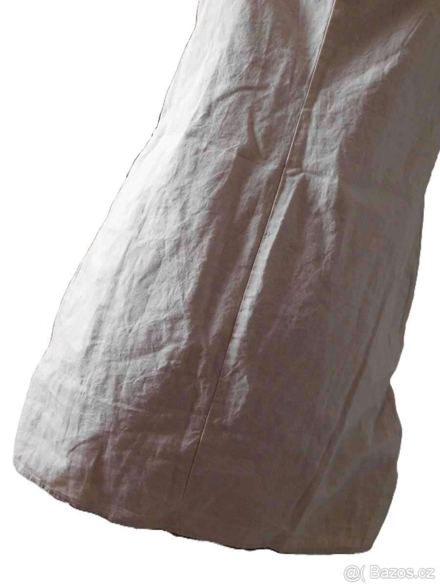 Dámské lněné šaty s bavlnou-Nové-vel.M - 4