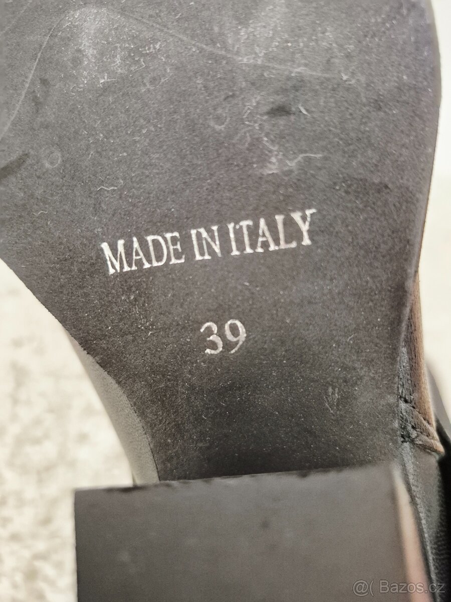 Nové dámské kožené vysoké kozačky, velikost 38 a vel 39 - 4