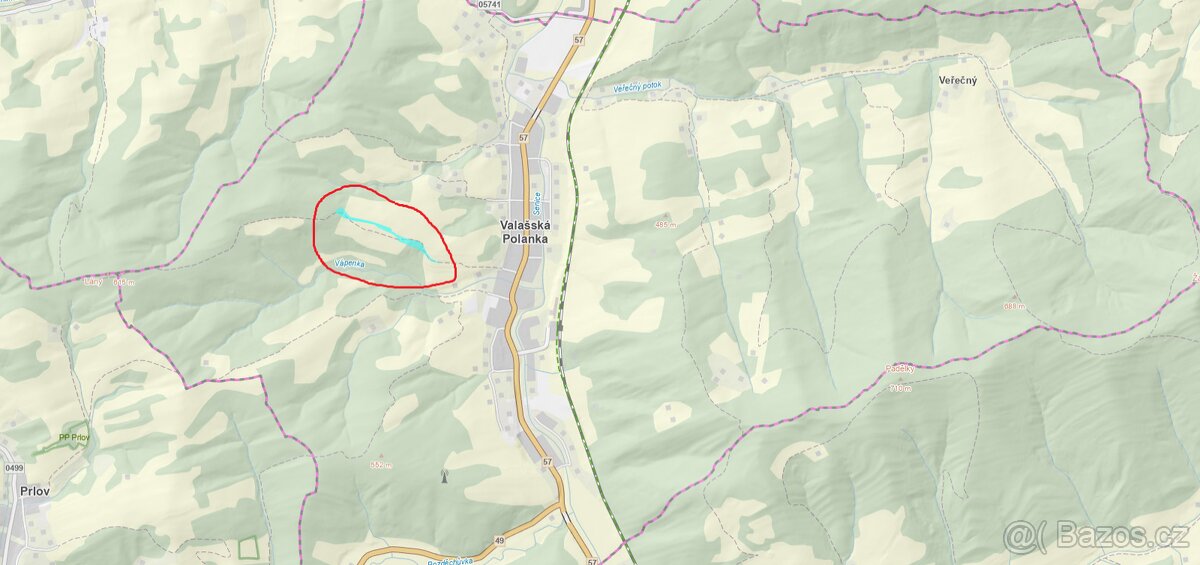Prodám pozemky v k .ú. Valašská Polanka - 4