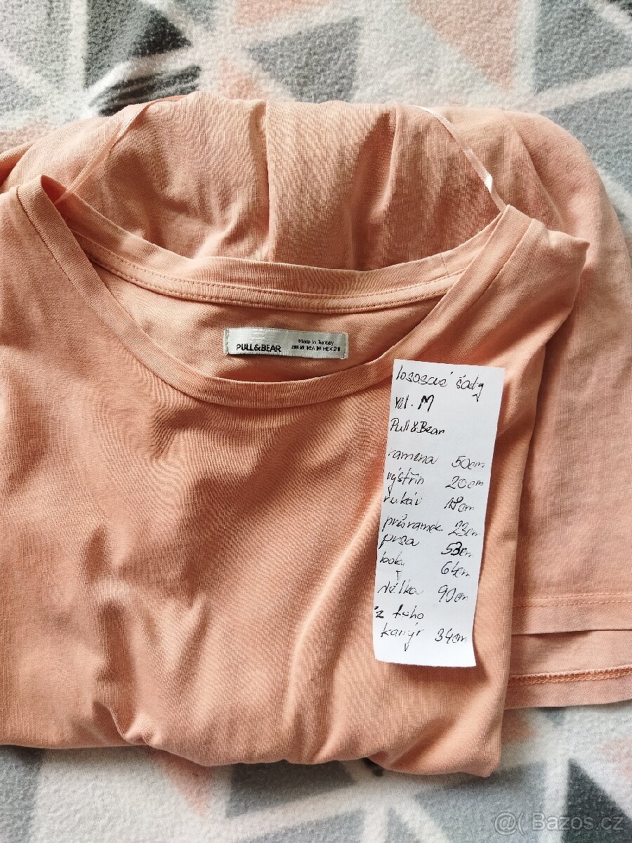 Lososové šaty vel. M - 4