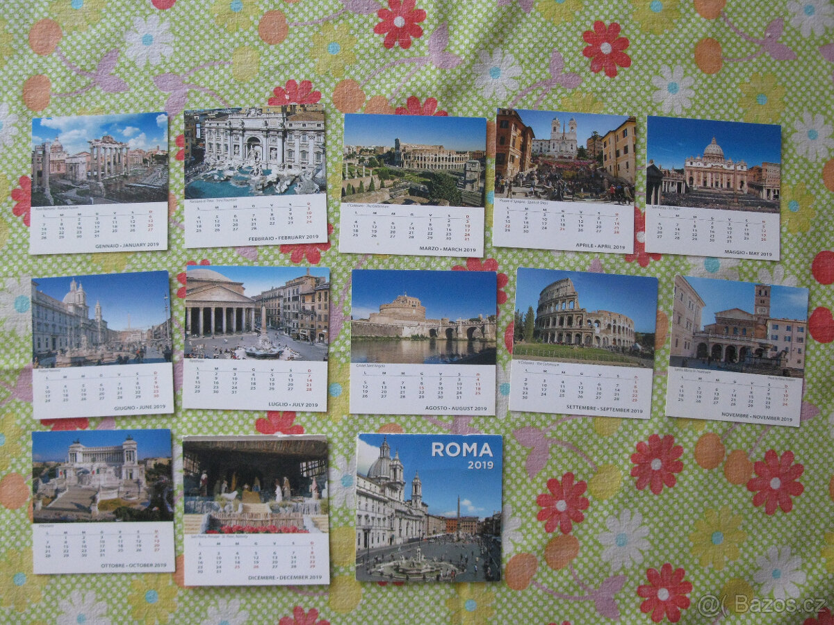 malé kalendáříky,čokoládové obaly,ubrousky - 4