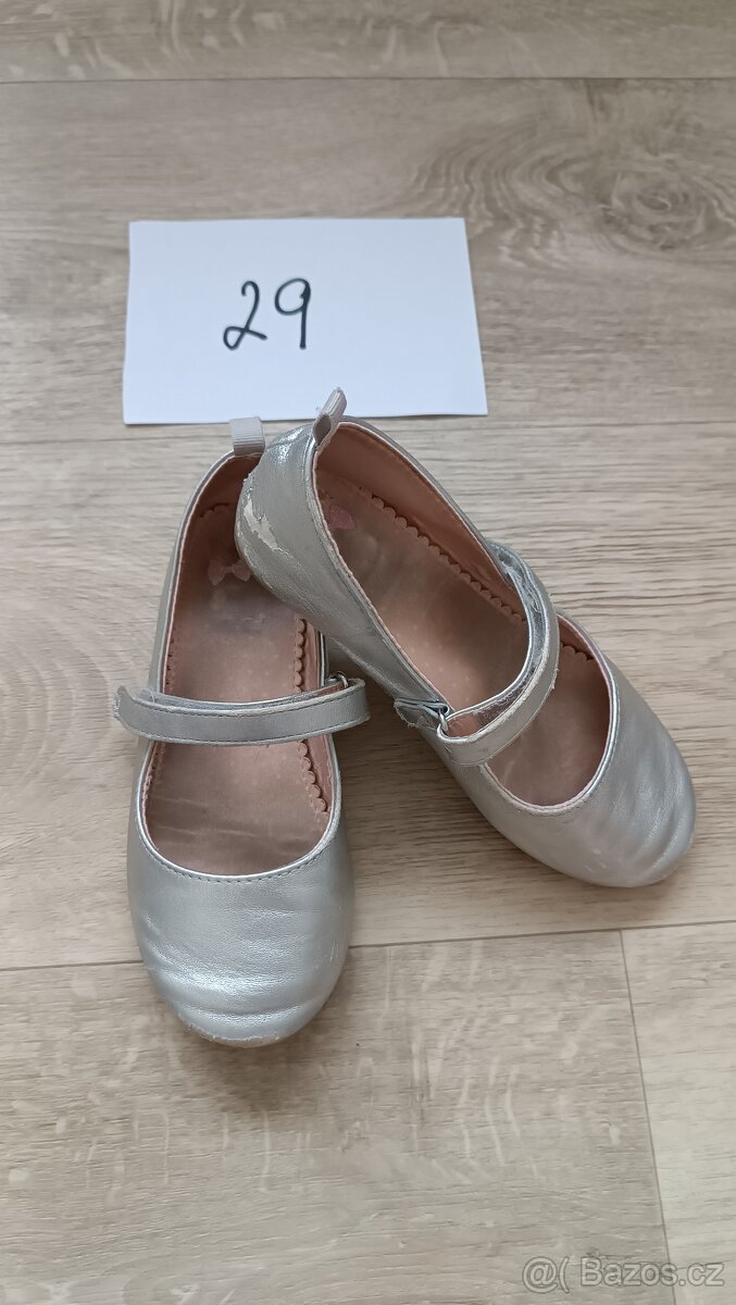 Dívčí boty balerínky a zimní vel. 25, 29, 30 - 4