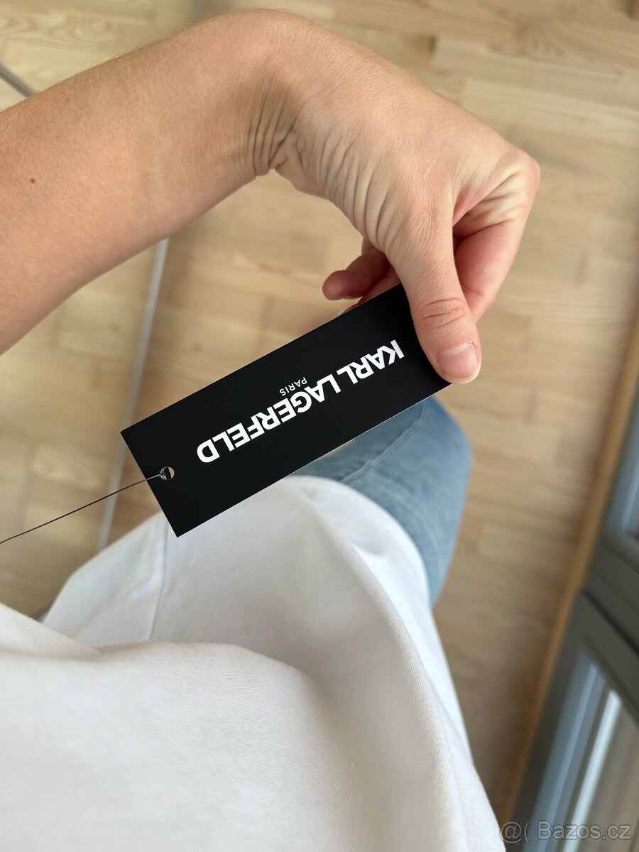 KARL LAGERFELD BÍLÉ TRIČKO 5 - 4