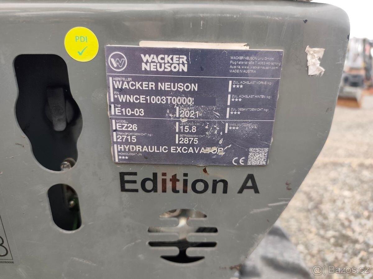 Pásový bagr Wacker Neuson EZ 26 - 4