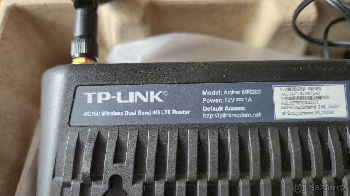 Wifi router TP-Link Archer MR200 LTE na sim - 4